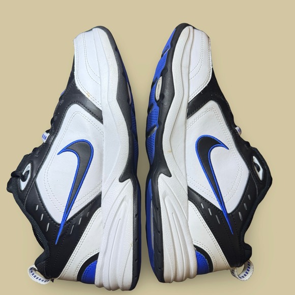 Nike Air Monarch IV Black White Royal Blue Men Training Shoes 415445-002 Sz 10.5 - Picture 6 of 9